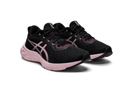Asics Black & Pink Running Shoes
