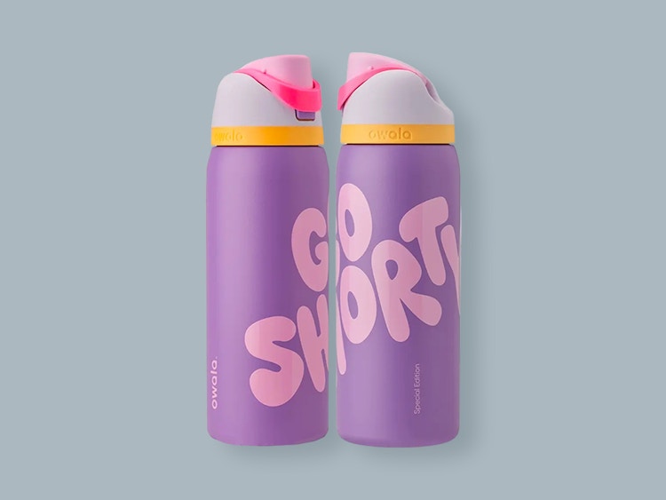 An Owala Go Shorty limited edition bottle 