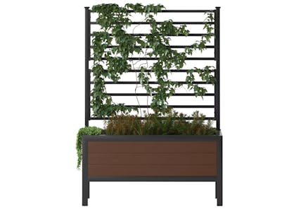 Plant Compatible Privacy Patio Screen with Planter