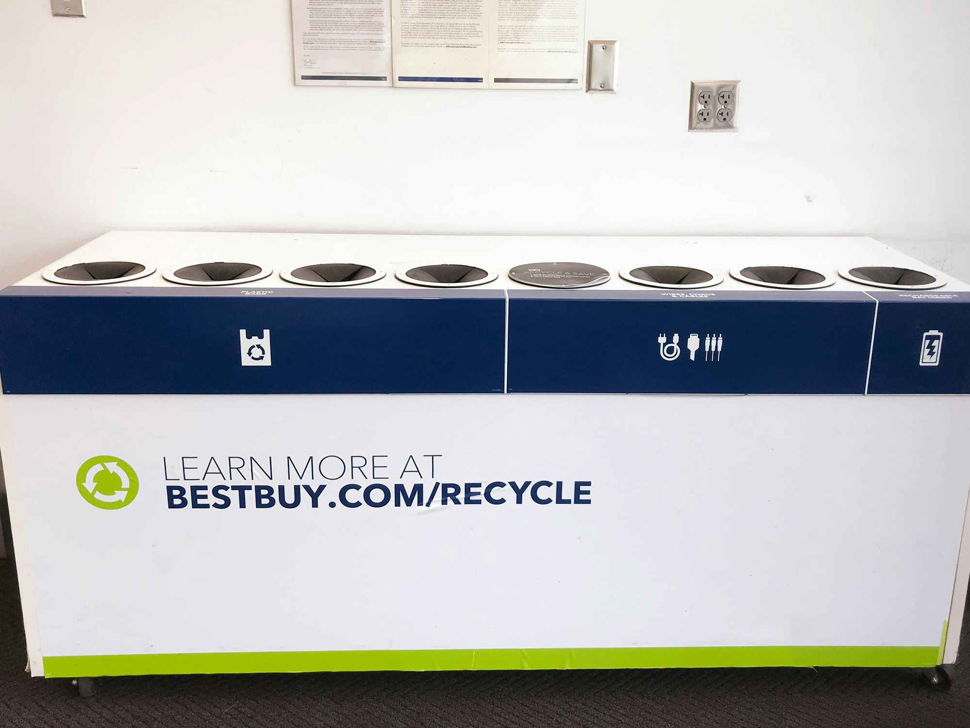 a best buy recycling bin at best buy