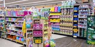 An Easter display in a store