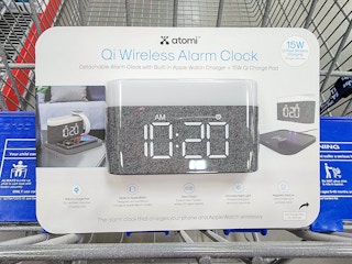 alarm clock with phone and watch charger in it