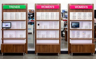 sams club optical trends and womens frames display cases