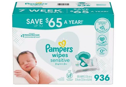 2 Boxes of Pampers Baby Wipes