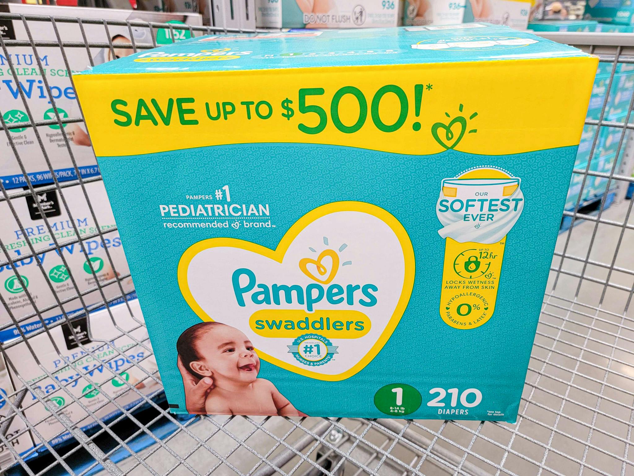 Save $10 on 2 Pampers Diapers or Wipes at Sam's Club - The Krazy Coupon Lady