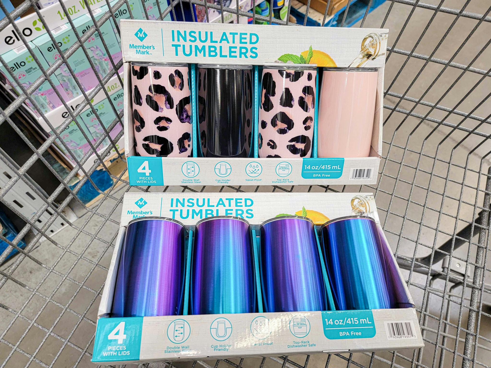 Stainless Steel Insulated Tumbler 4Pack, 8.55 at Sam's Club (Reg. 24