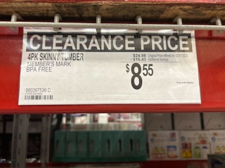 sign for 8.55 tumbler set