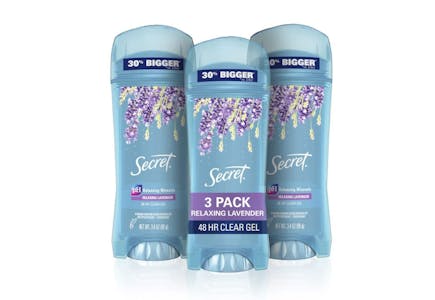 Secret Deodorant 3-Count