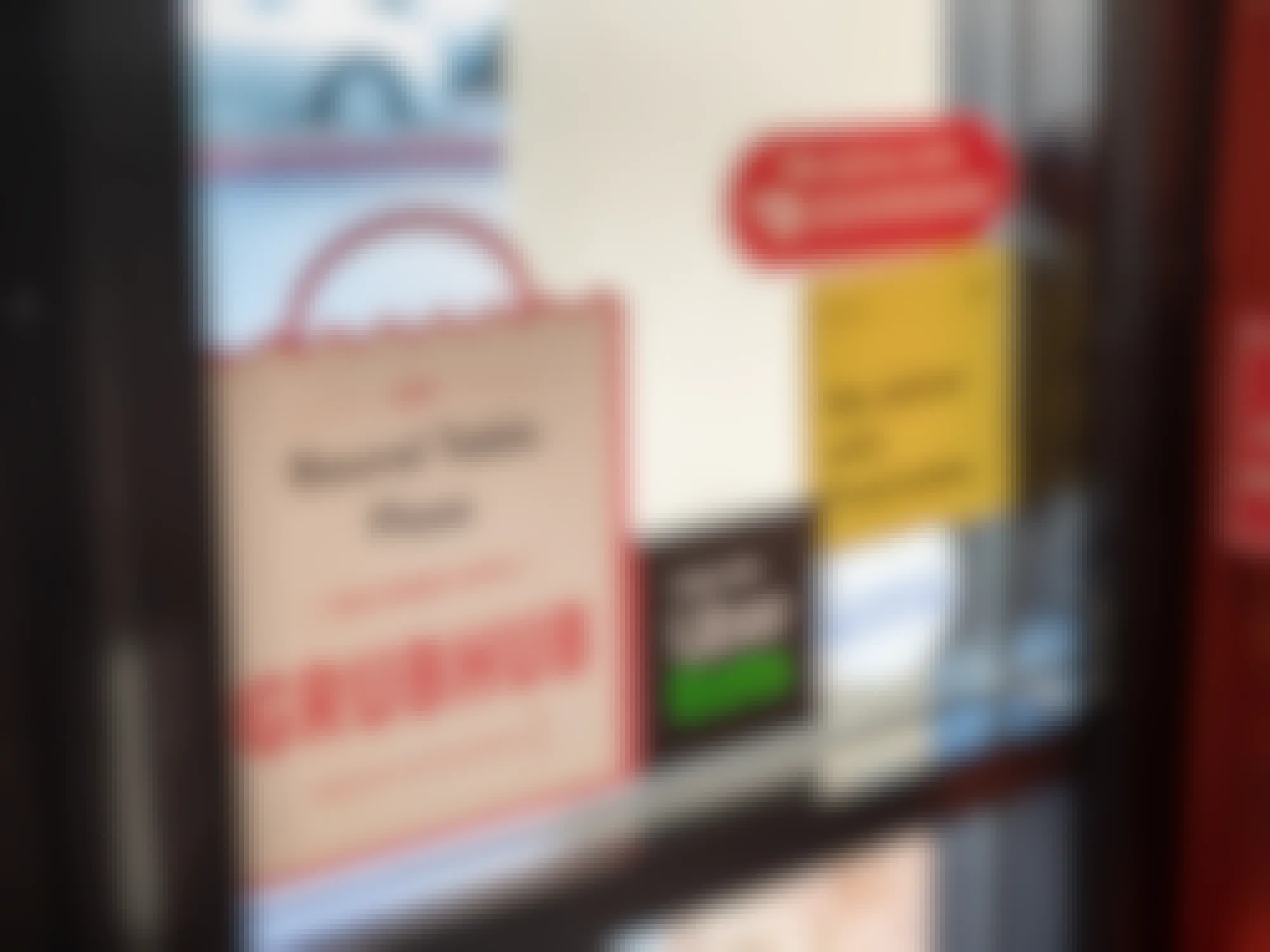 food delivery signs on window