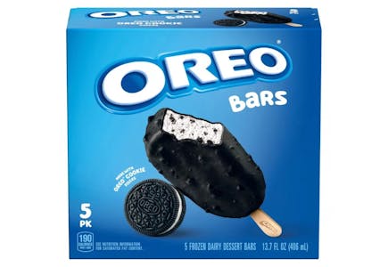 OREO Ice Cream Bars, 5 ct