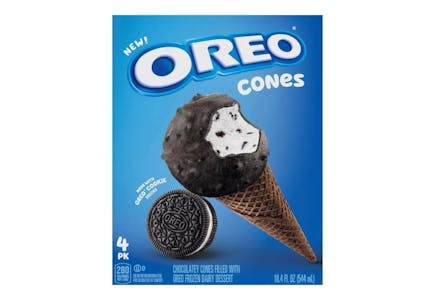 OREO Ice Cream Cones, 4 ct