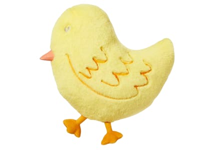 Chick Shaped Easter Throw Pillow