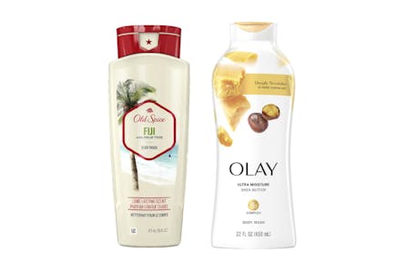 2 Olay or Old Spice Body Wash