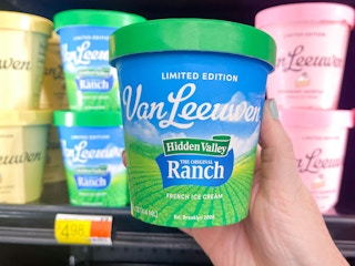 a container of ranch ice cream in store