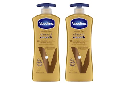 2 Vaseline Almond Smooth Lotions