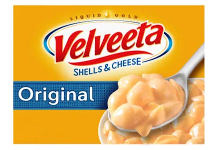 3 Velveeta Shells & Cheese