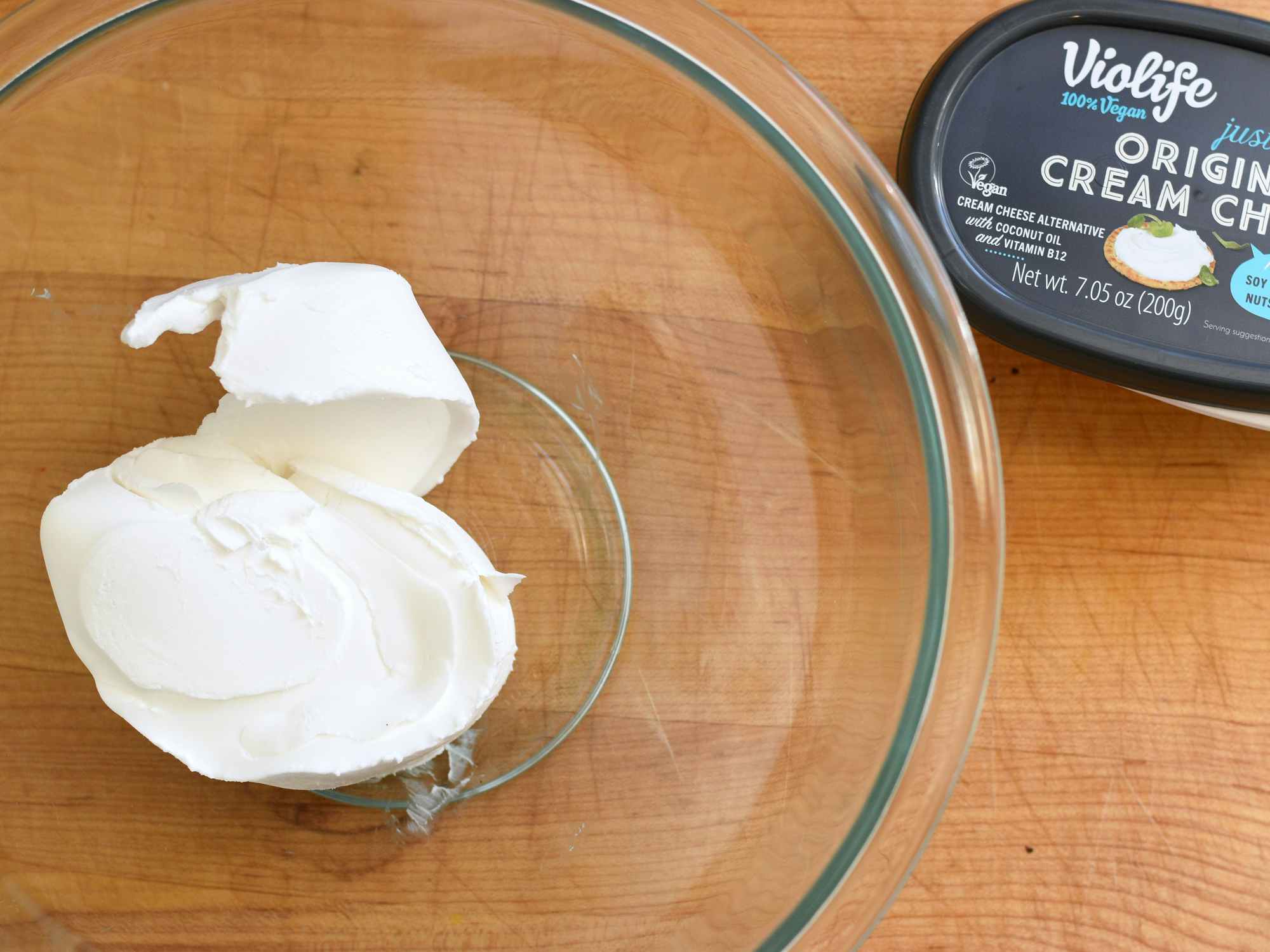 violife vegan cream cheese in bowl