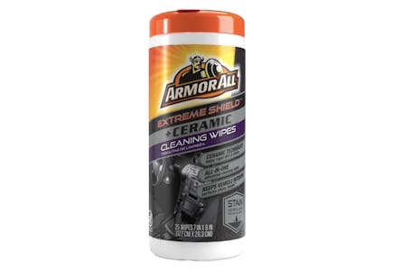 2 Armor All Car Cleaning Wipes Canisters