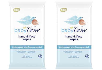 2 Baby Dove Wipes