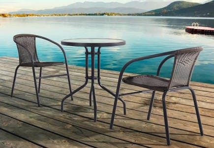 Wicker 3-Piece Patio Set