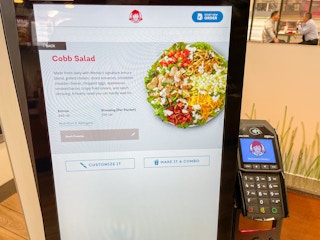 ordering screen at wendys 