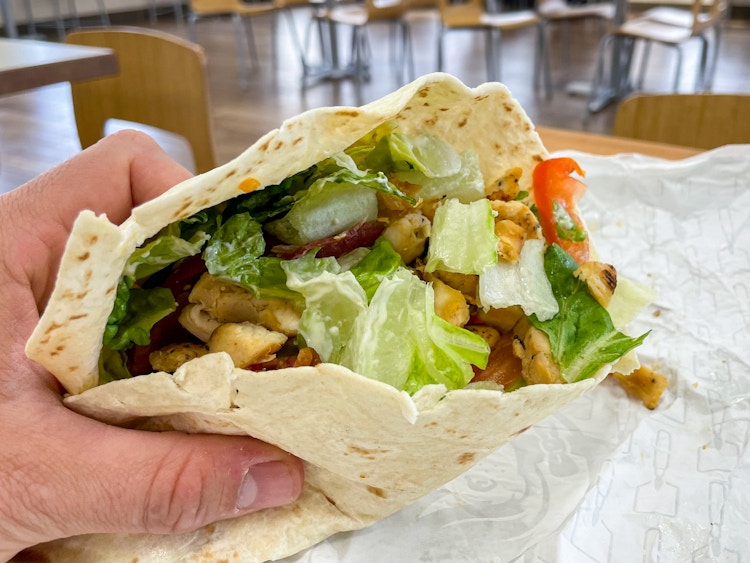 Wendy's grilled chicken ranch wrap