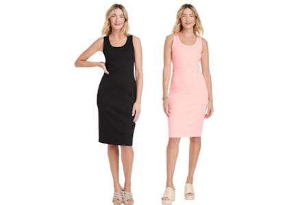 Ribbed Tank Dress in 4 Colors