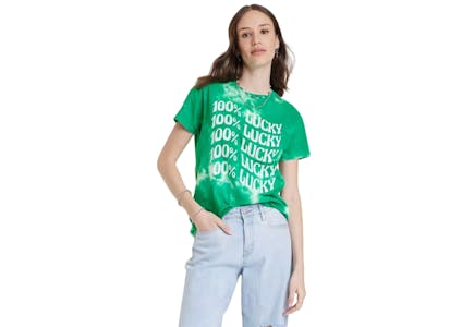 "100% Lucky" T-shirt