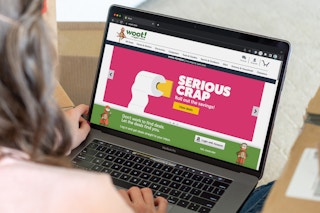 Someone looking at the Woot website homepage