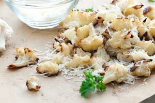cooked cauliflower on a table