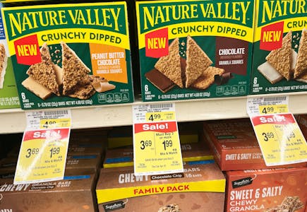 3 Nature Valley Dipped Granola Squares