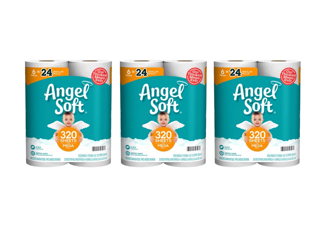 3 Angel Soft Toilet Paper