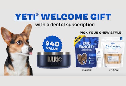 Free Navy Yeti Dog Bowl w/ Subscription