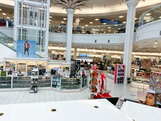 beauty area at Macy's