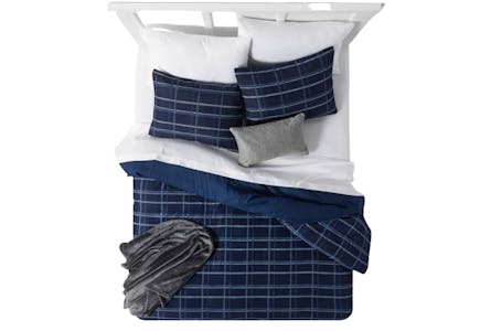Reversible Decorative Comforter Set Twin 4-Piece or Queen 5-Piece