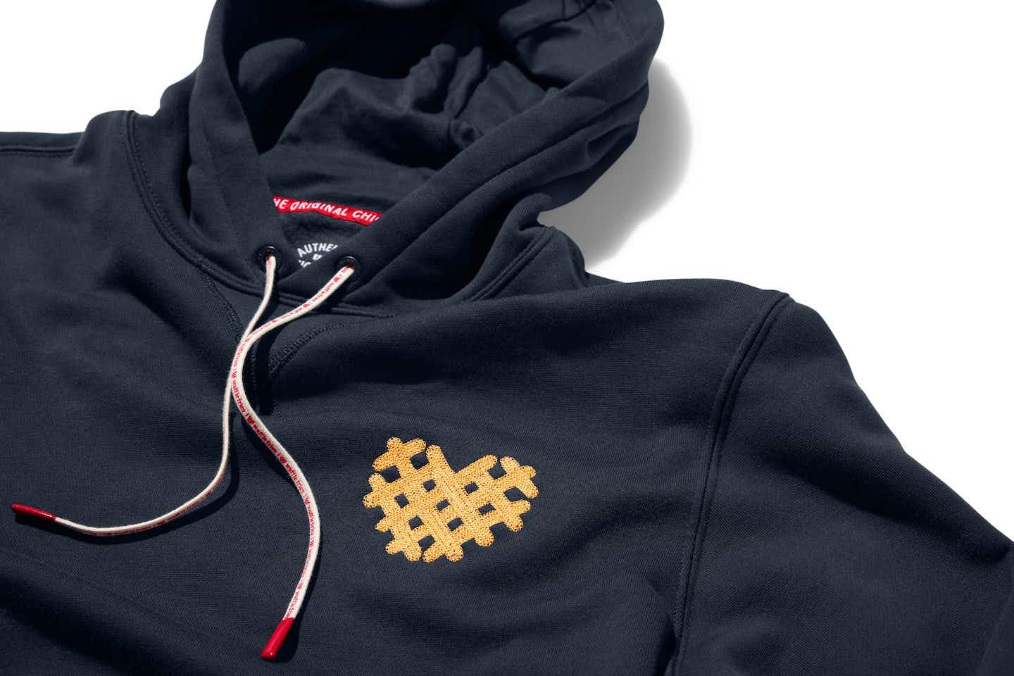 chick fil a waffle fry hoodie promotional photo