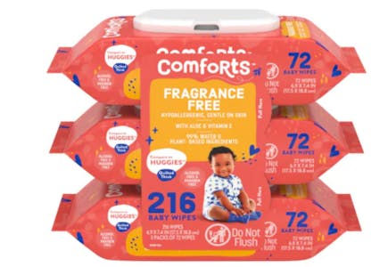 Comforts Wipes 3-Pack