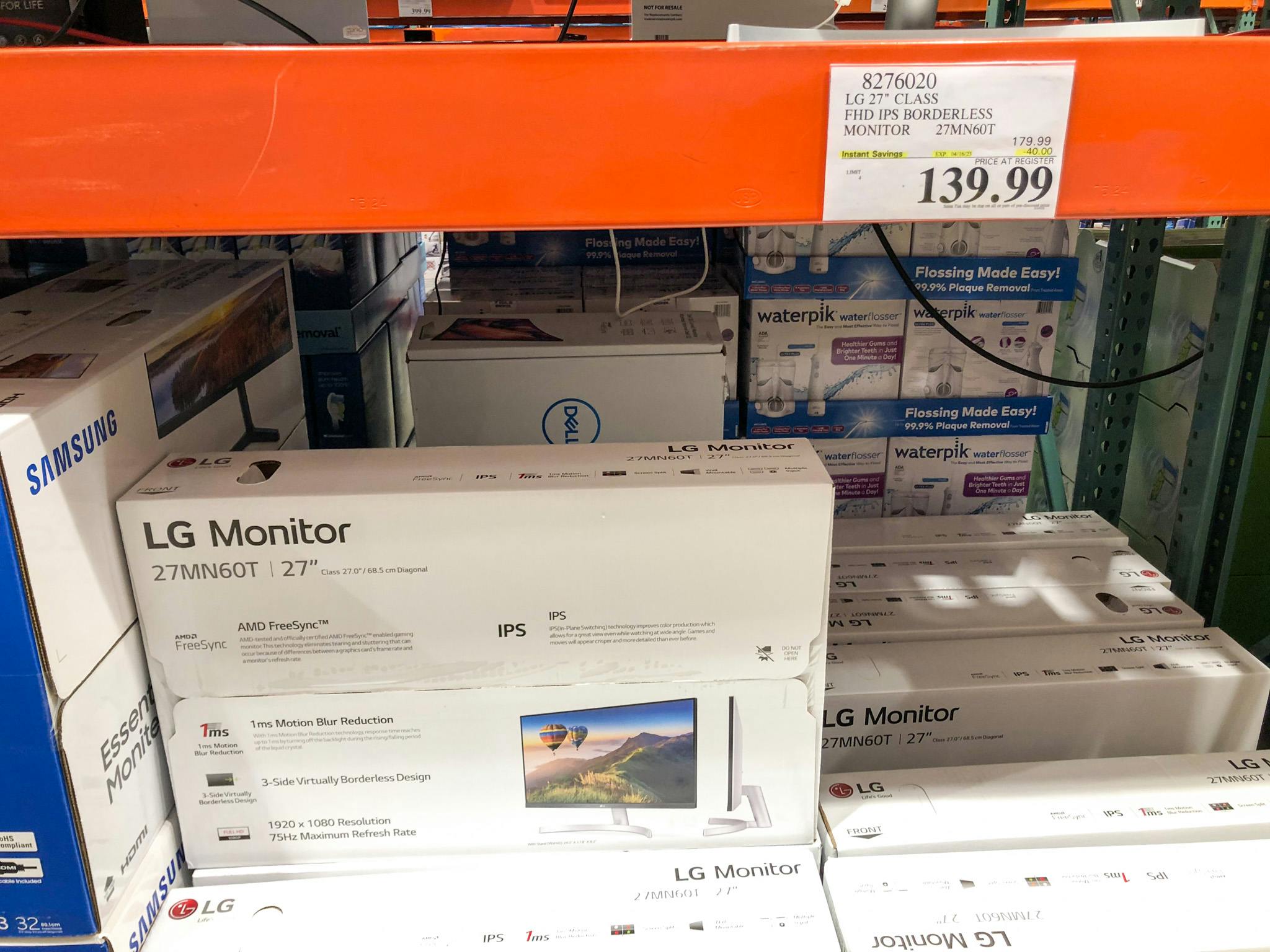 boxes of lg monitors