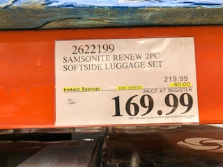 sign for luggage set