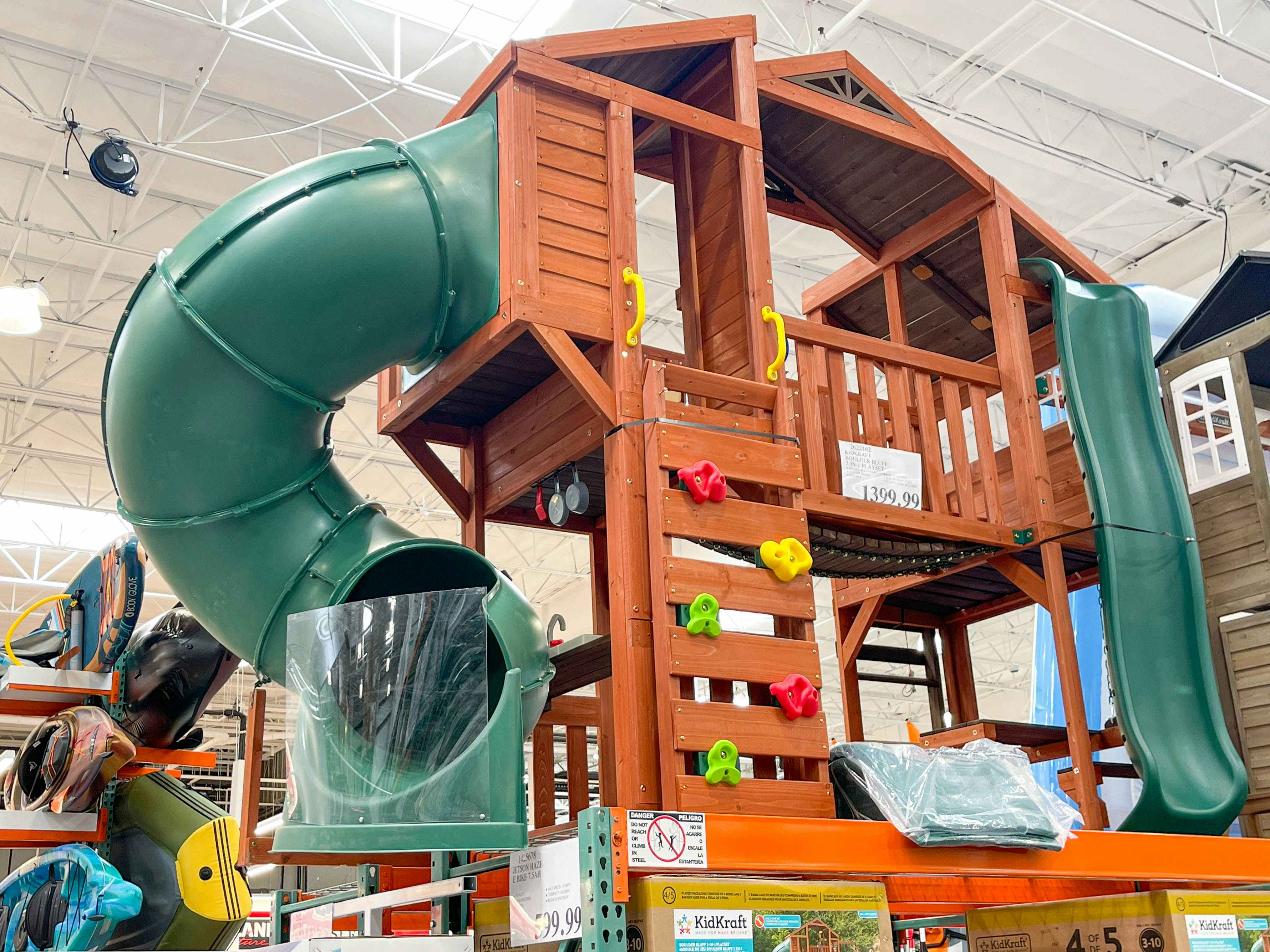 the in store display model of the costco playset