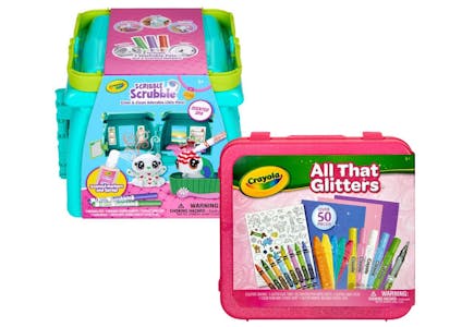 Crayola Scribble Scented Spa Set & Glitter Case