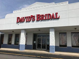 the exterior of a davids bridal store