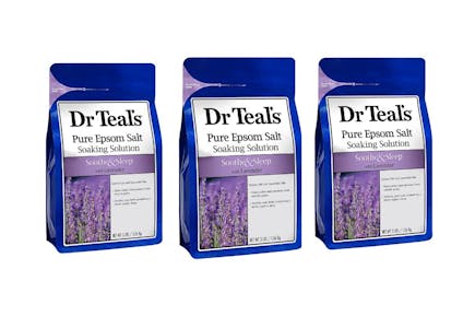 3 Bags of Dr Teal's Epsom Salt - Lavender Scent