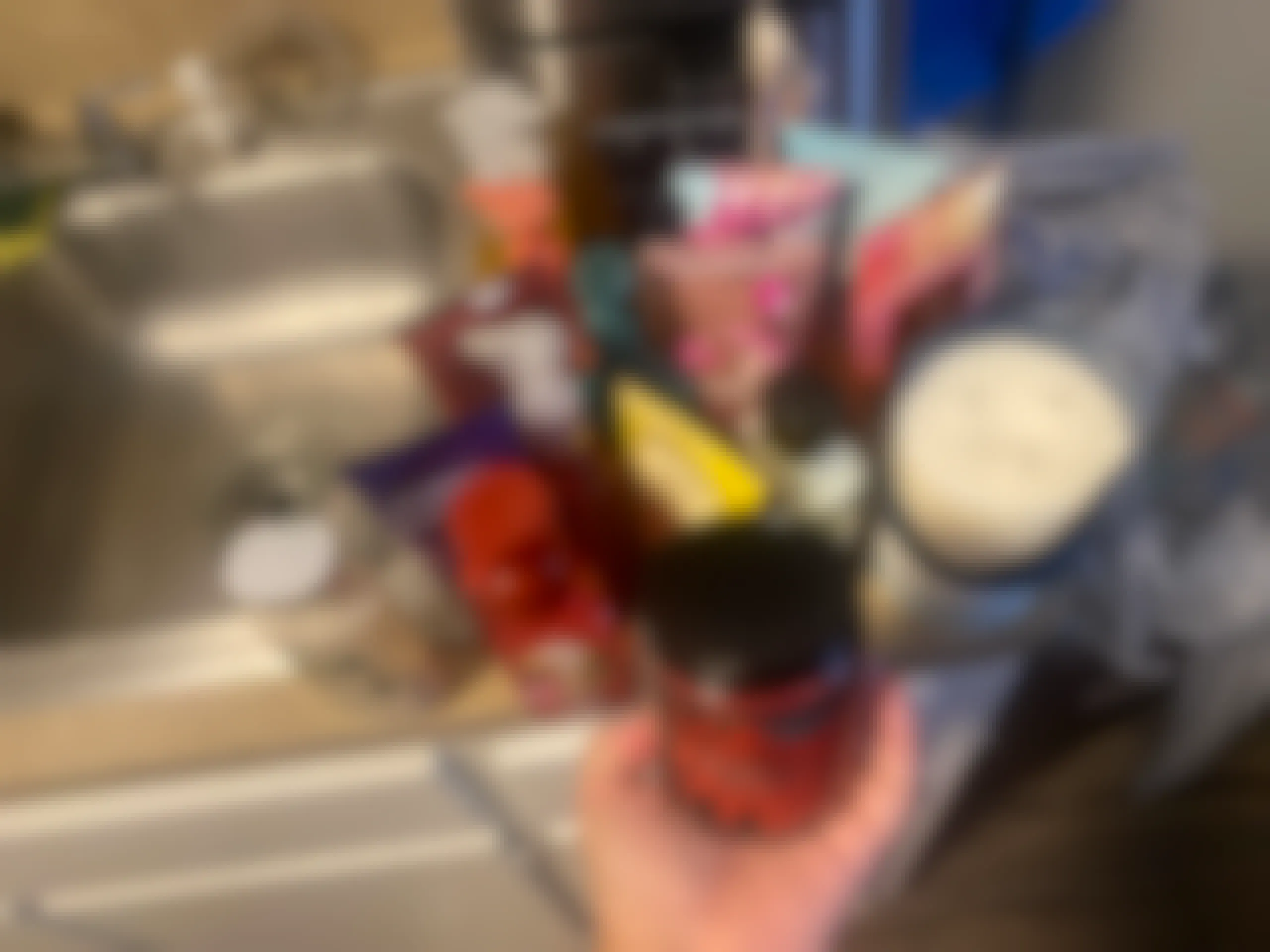 A collection of items retrieved from a Bath & Body Works dumpster