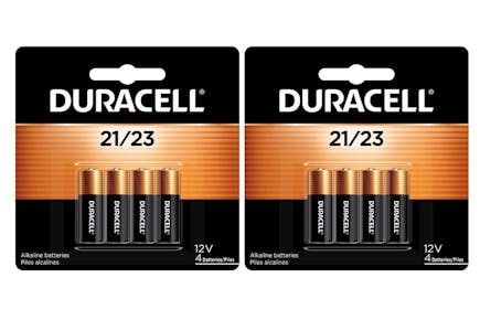 2 Duracell 21/23 12-Volt Battery 4-Count
