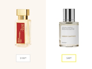 baccarat brand fragrance with the dossier ambery saffron