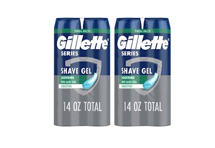 2 Gillette Series Shave Gel 2-Count