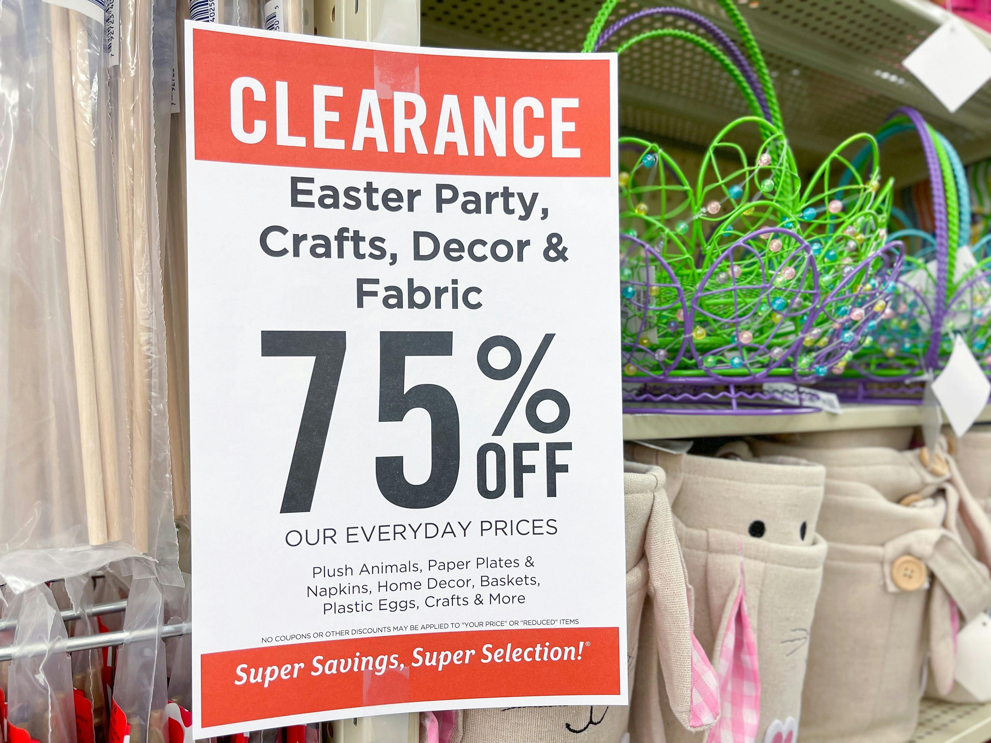 Hobby Lobby Easter Clearance is Now 75% Off - The Krazy Coupon Lady