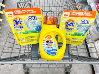 tide simply detergent in shopping cart