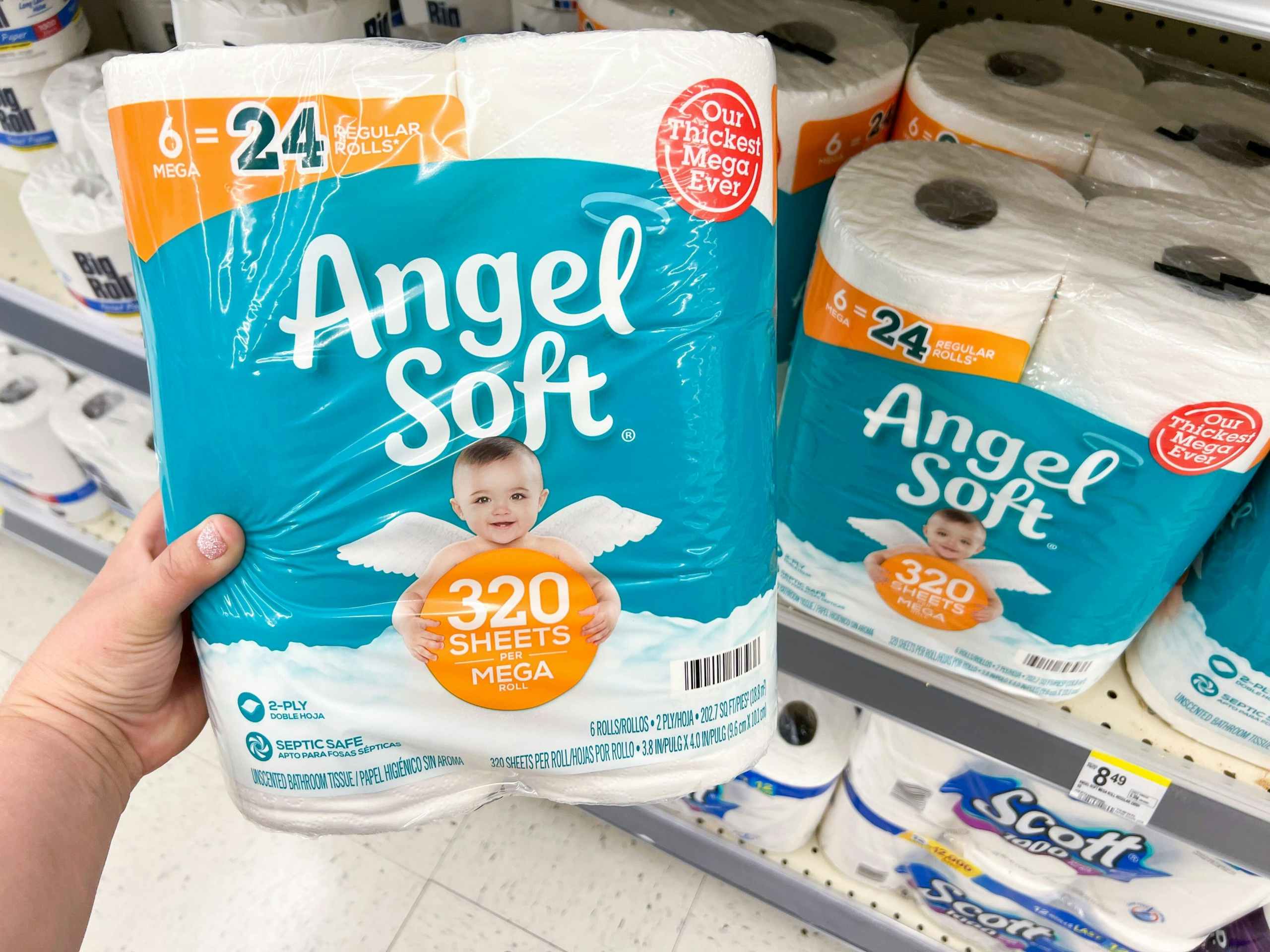 hand holding angel soft tissue